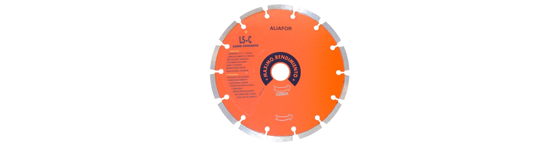 DISCO DIAMANTADO  LS C MAXIMO RENDIMIENTO 8 ALIAFOR