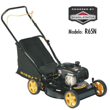 CORTADORA CESPED R65N - C/BOLSA - 9 POS CORTE 3.5 HP B&S - 20 DIBRA