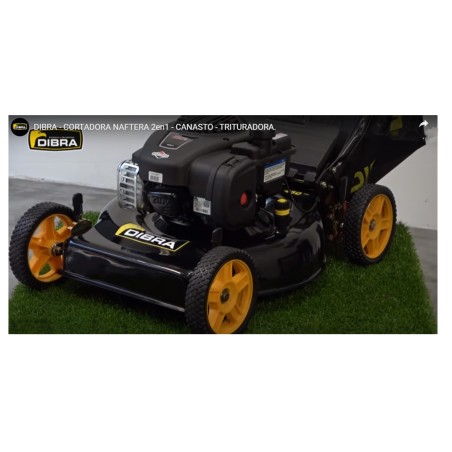 CORTADORA CESPED R65N - C/BOLSA - 9 POS CORTE 3.5 HP B&S - 20 DIBRA