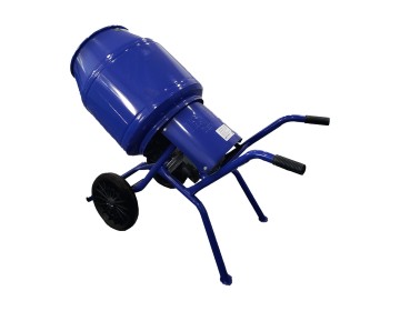 HORMIGONERA C/MOTOR 1HP RUEDA MACIZA 150 LTS ISFRA