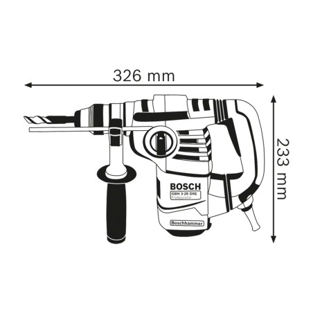 ROTOMARTILLO - GBH 3-28 DR - 800W - 2.7 J - 2.8 KG