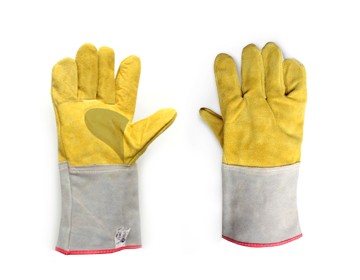 GUANTE SOLDADOR - DESCARNE AMARILLO FORRADO - T10 - SEGOD