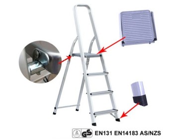 ESCALERA ALUMINIO FAMILIAR 4 ESCALONES FMT