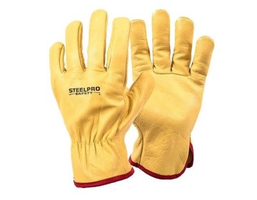 GUANTE VAQUETA - 1/2 PASEO - T-10 - STEELPRO