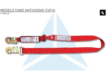 CABO DE AMARRE CINTA PLANA C/ AMORTIGUADOR 1.50 MTS ESLINGAR