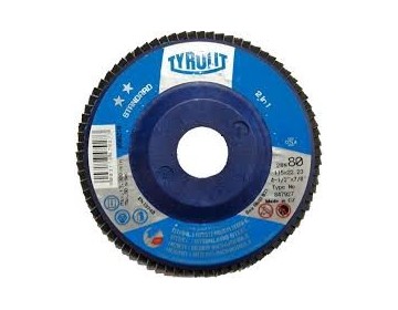 DISCO FLAP ZIRCONIO - PLANO - NYLON 115 X 22 X GR120 TYROLIT