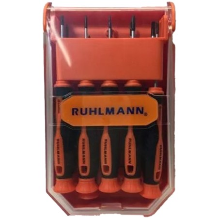 JUEGO DESTORNILLADOR - T/ RELOJERO - 10 PIEZAS - RUHLMANN