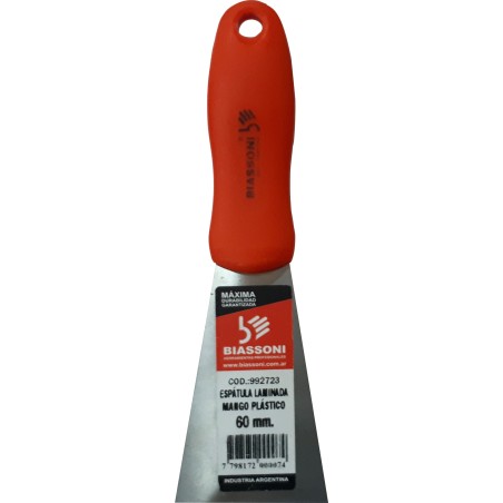 ESPATULA - 992763 - MANGO PLASTICO - 60 MM - BIASSONI