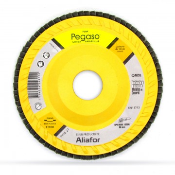 DISCO FLAP  CARBURO PLANO 115 MM - GR.120 PEGASO